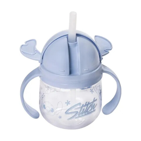 Vaso Entrenador Stitch con Pajita y Tapa 260 ml U