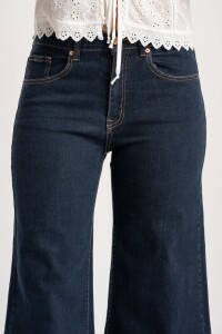 Jean Flared Wide Leg Denim