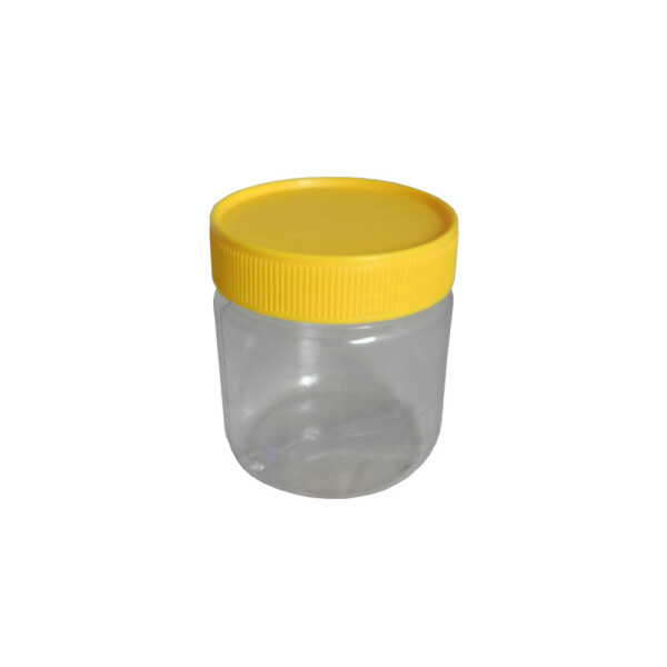 POTE CRISTAL PVC 250 CC CON TAPA ROSCA TRANSPARENTE