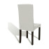 Funda Para Silla Comedor Cubre Asiento Elastizada Y Lavable Variante Color Blanco