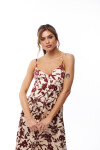 VESTIDO LENA ESTAMPADO BORDO Y CRUDO