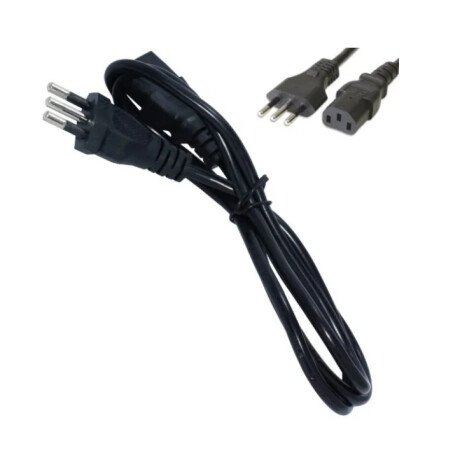 Cable De Poder Para Pc, Monitor, Impresora 3 En Linea Cable De Poder Para Pc, Monitor, Impresora 3 En Linea
