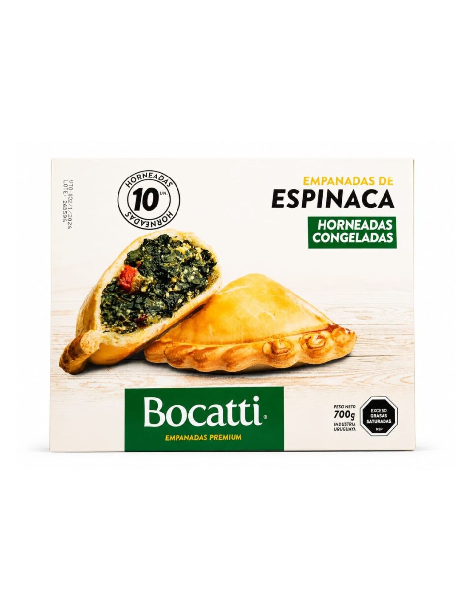 EMPANADAS DE ESPINACA BOCATTI PREMIUM X10 