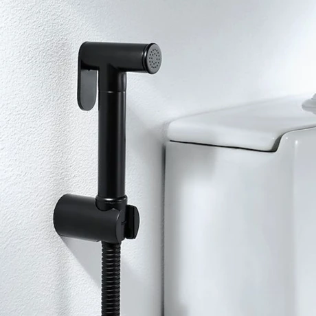 Ducha Higienica Negro Mate Redonda 000