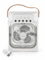 VENTILADOR REFRIGERANTE CON ATOMIZADOR BLANCO (V)