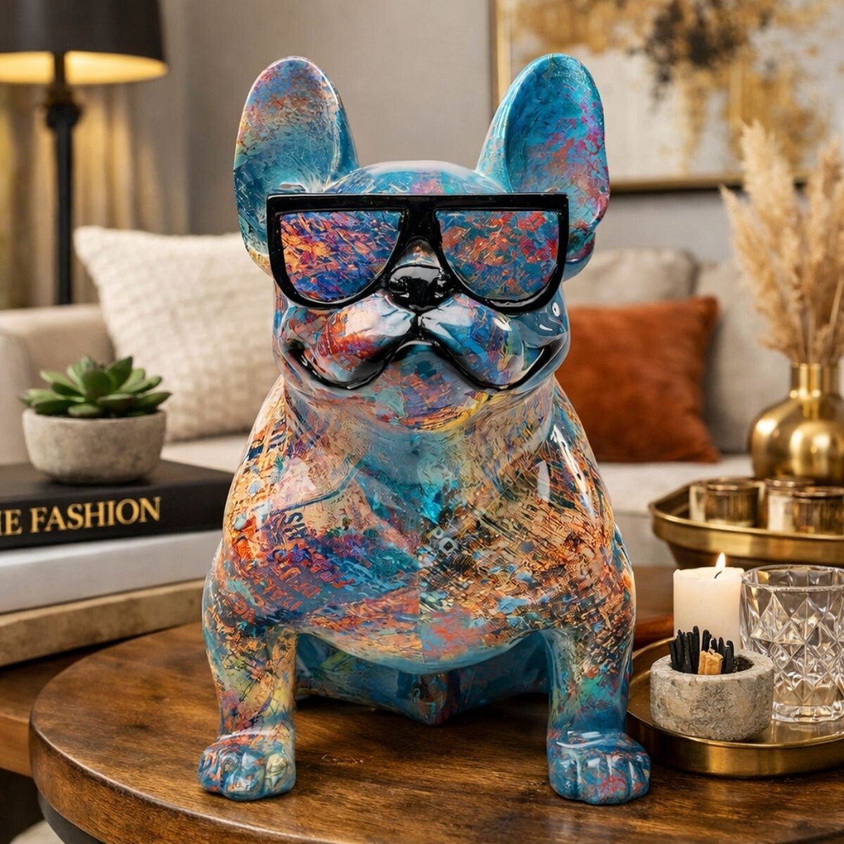 DECORACION DOG OF SUNGLASS Multicolor 