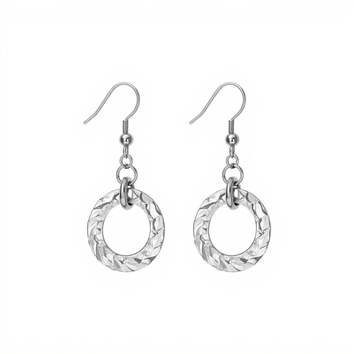 Caravanas Circulo - plata 925 - CA4335 - sinpiedra 