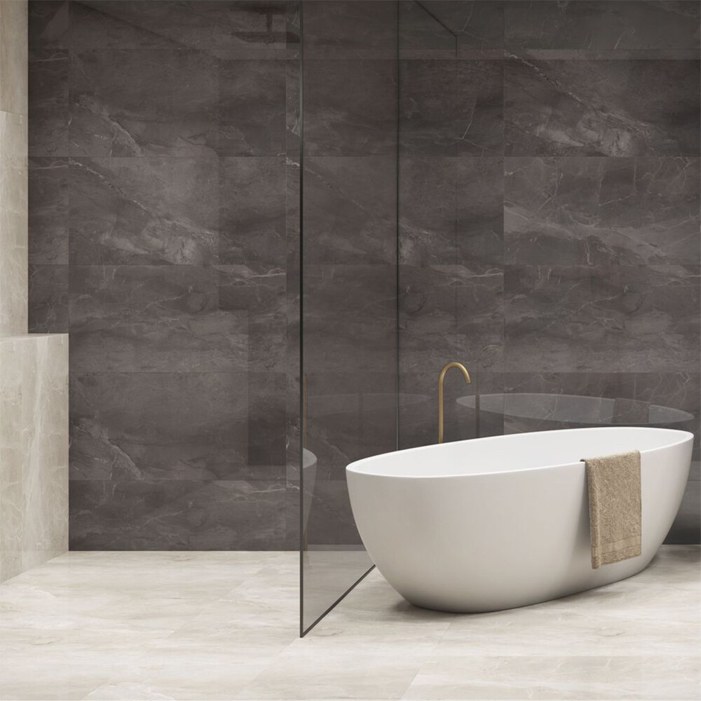 PORCELANATO PIETRA DI ITALIA BEIGE ESMALTADO POLIDO "A" 49X99 CM Porcelanato Pietra Di Italia Beige Esmaltado Polido "a" 49x99 Cm