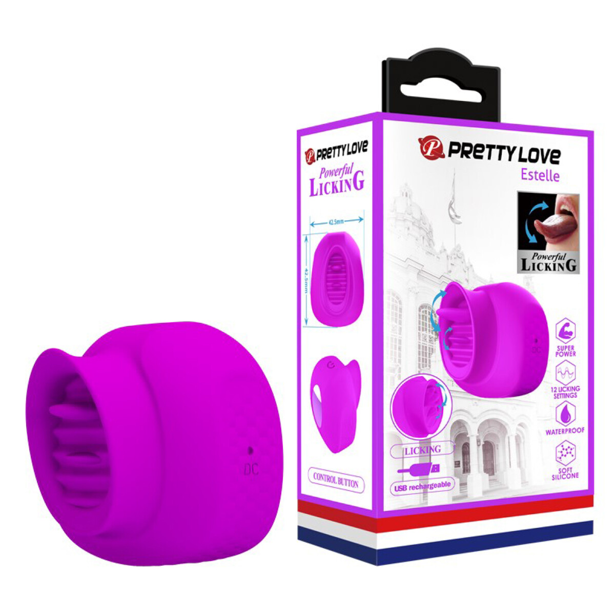 Vibrador Simulador Sexo Oral Estelle Pretty Love - Violeta 