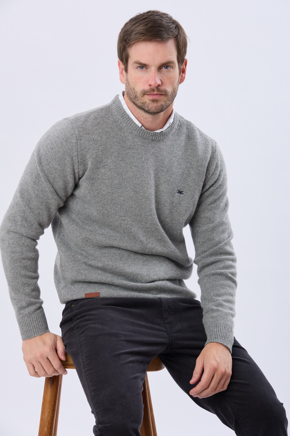 BUZO DE LANA Gris claro