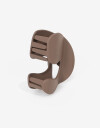 Broche Acrilico Broche De Acrílico Curvo - Marron Chocolate