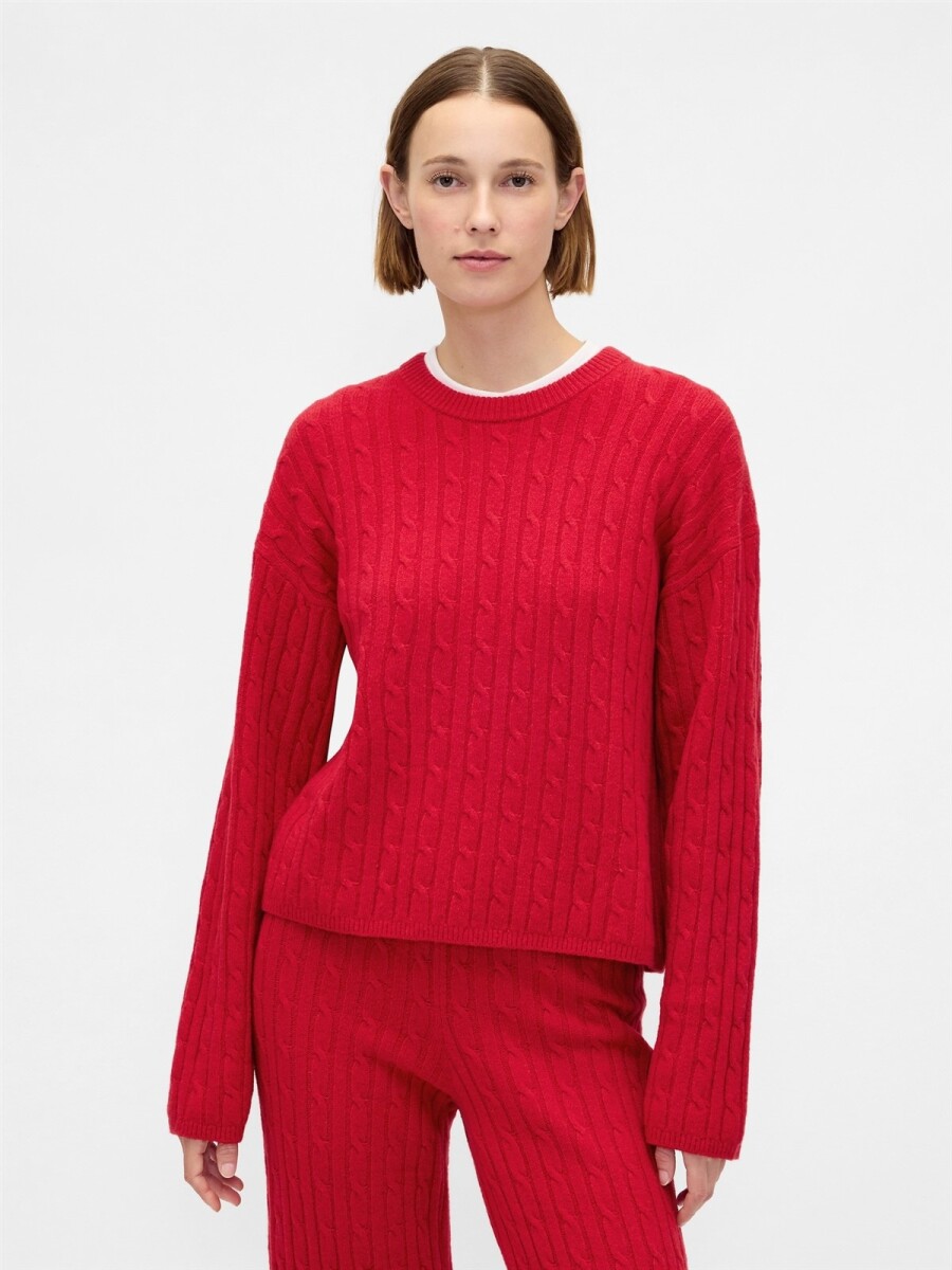 Buzo Cashsoft Ochos Mujer - Modern Red 