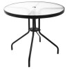 Mesa Jardin Vidrio/acero 60cm Redonda Mesa Jardin Vidrio/acero 60cm Redonda