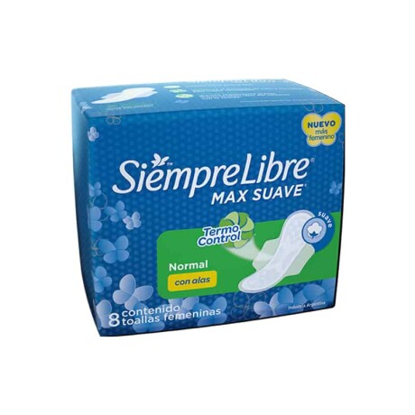 Toallitas Femeninas Siempre Libre Normal 8 Toallitas Femeninas Siempre Libre Normal 8