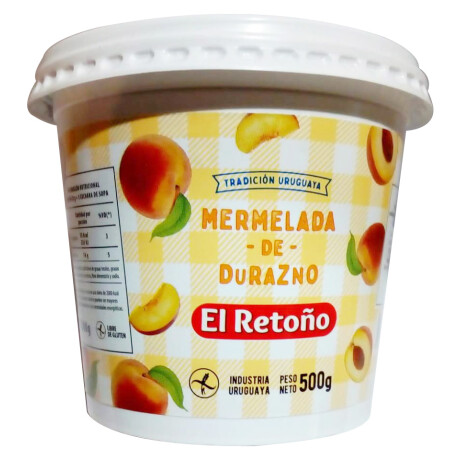 MERMELADA EL RETOÑO POTE 500G DURAZNO MERMELADA EL RETOÑO POTE 500G DURAZNO