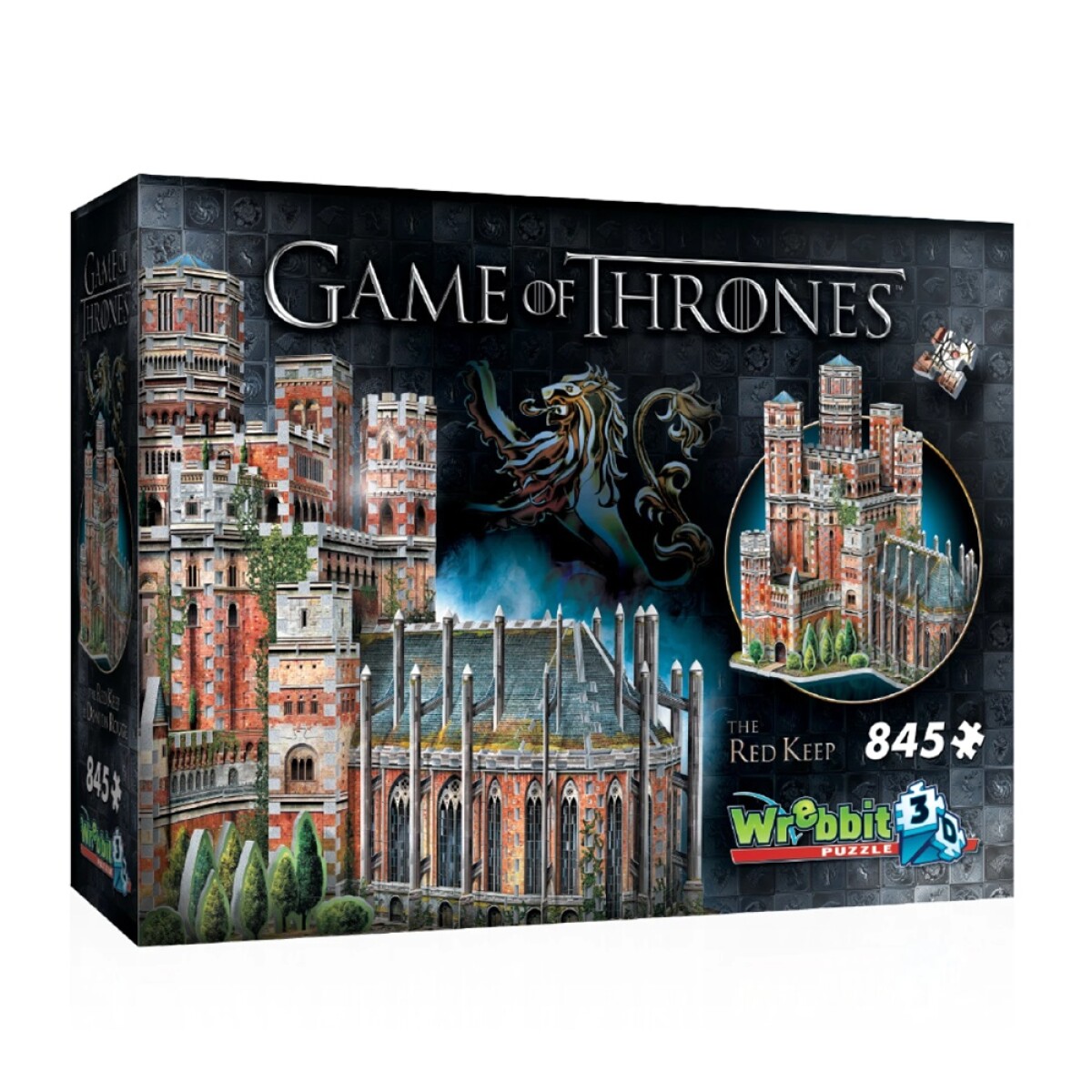 Puzzle 3D Maqueta de Game Of Thrones Fortaleza Roja 845 Pzas - Multicolor 