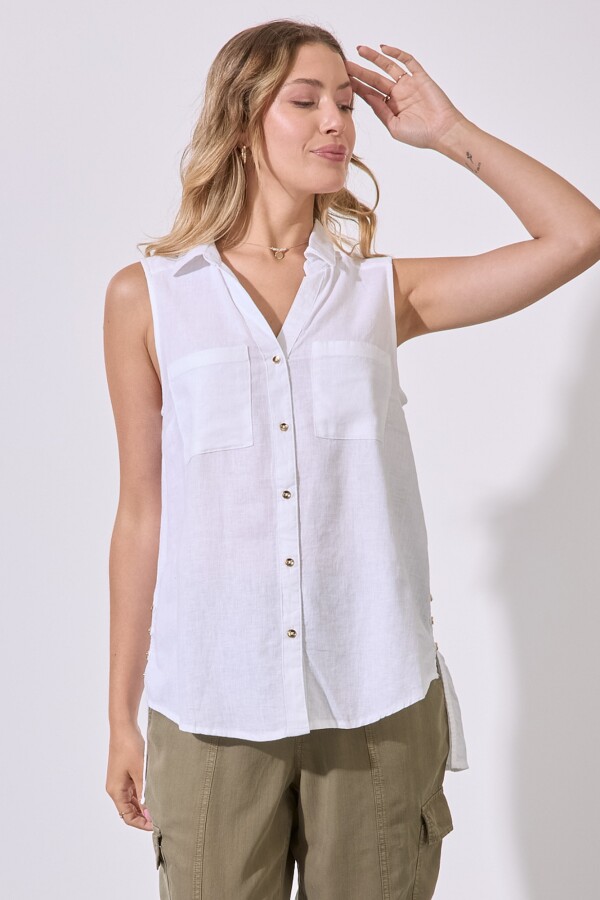 Camisola Lino BLANCO