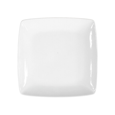 PLATO PARA POSTRE CUADRADO CERAMICA BLANCA LISO PLATO PARA POSTRE CUADRADO CERAMICA BLANCA LISO