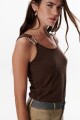 MUSCULOSA METAL MARRON