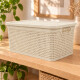 Caja simil ratán 15 lts BEIGE