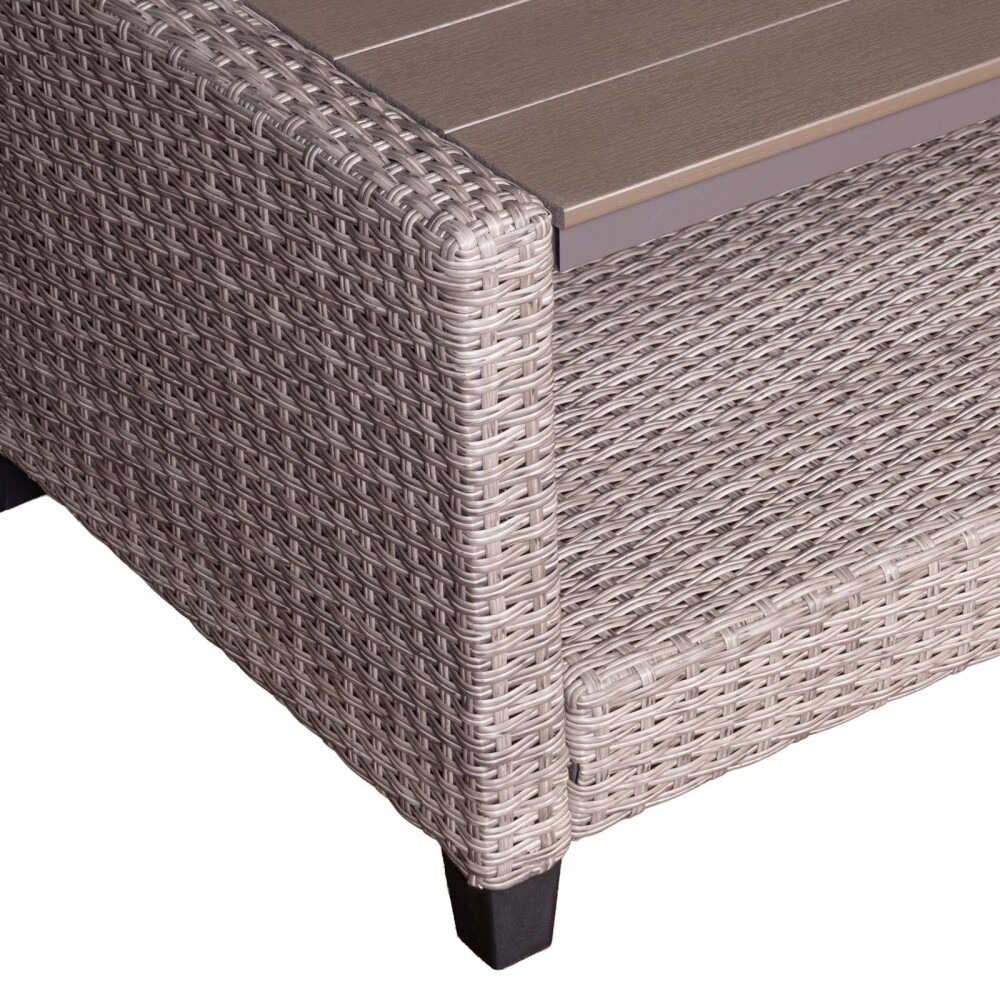 SET DE LIVING EXTERIOR RATTAN-SINTETICO NATURAL-BEIGE COZUMEL