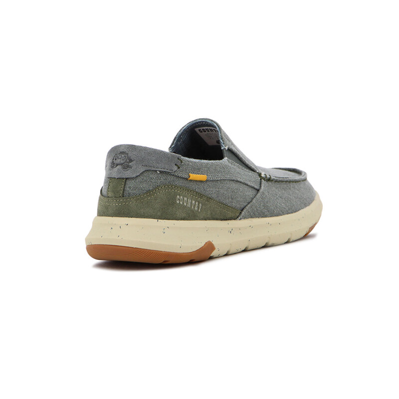 Country Zapato Casual De Hombre Con Elastico - Verde Militar Verde Militar