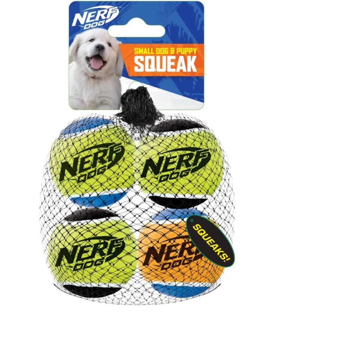 Set 4 Pelotas de Tenis para Mascotas Nerf Pet Squishy 4CM 