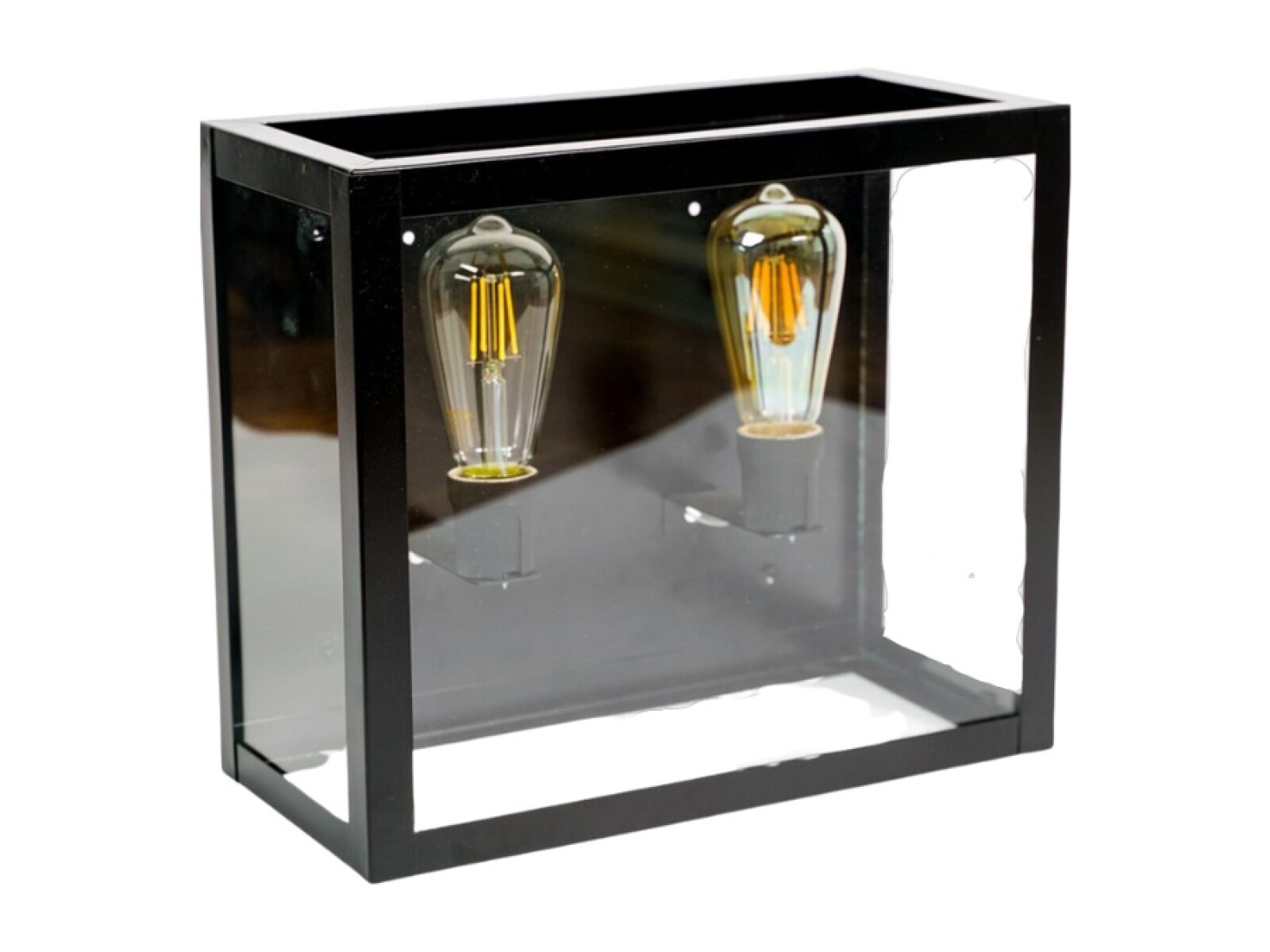 FAROL 2L CONI NG E27 CHAPA/VIDRIO 