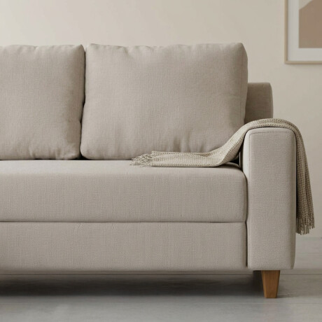 Rinconera Lucci - Tela Microfibra - Chaise izquierdo Berlin 02 (Beige)