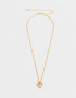 Cadena Corta con Dije De inicial Cadena Corta Con Dije De Inicial "f" - Dorado