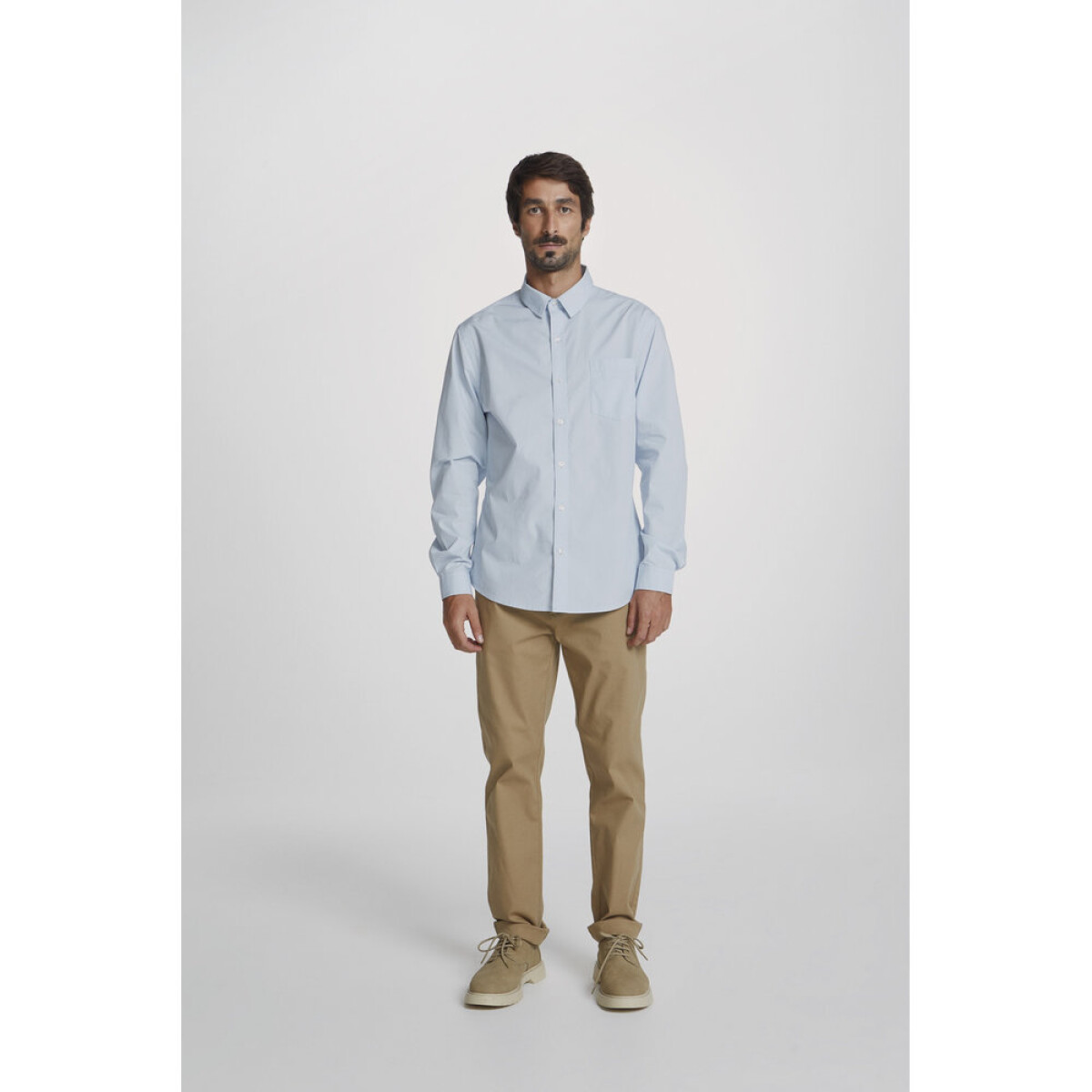 CAMISA ML MASC - AZUL CLARO 