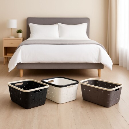 CESTO CANASTO ORGANIZADOR CALADO 31,2X21,5X17,7CM CESTO CANASTO ORGANIZADOR CALADO 31,2X21,5X17,7CM
