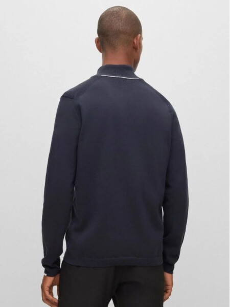 BOSS Polo de Punto con Cremallera 1/4 Ever-X_QZ 0