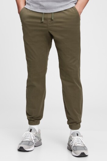 Pantalon Jogger Con Puño Hombre Black Moss