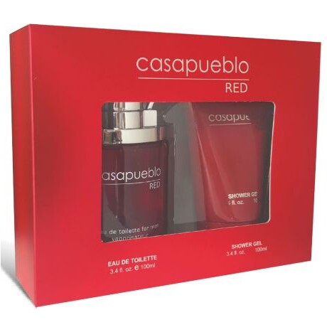 PACK CASA PUEBLO MEN RED EDT 100ml + GEL DE DUCHA 100ml PACK CASA PUEBLO MEN RED EDT 100ml + GEL DE DUCHA 100ml