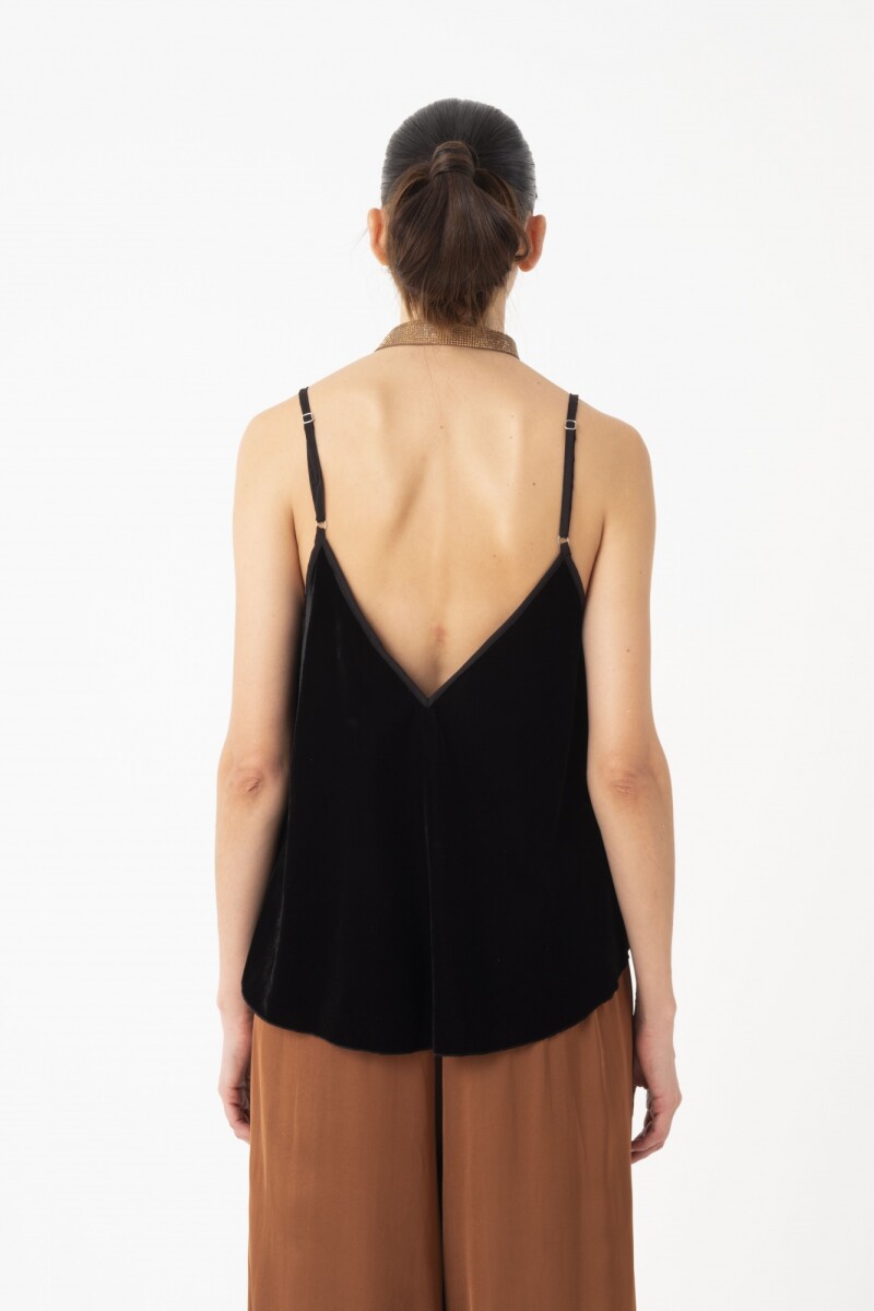 TOP DE BRETEL FINO REGULABLE Negro