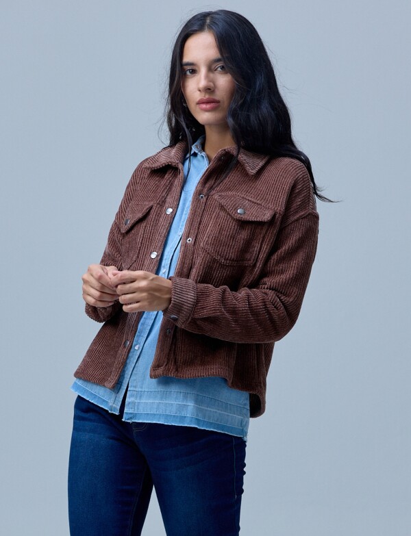 Camperita Corderoy MARRON