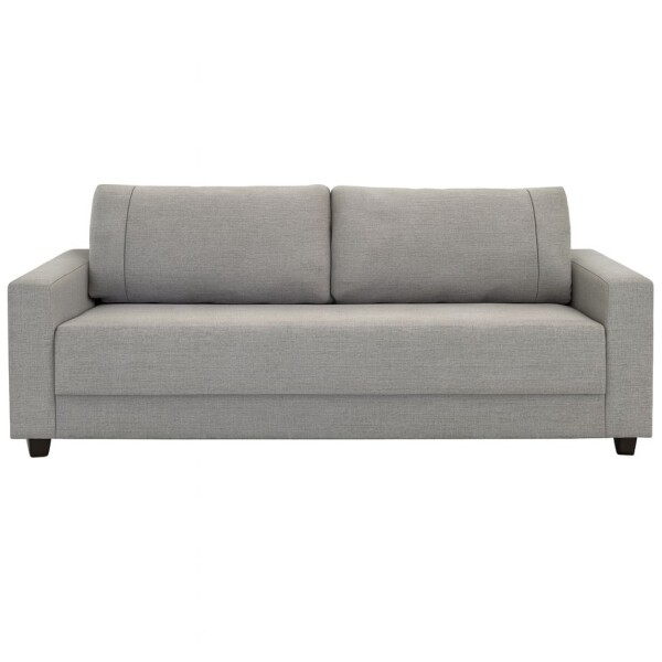 Sofa 3 cuerpos tela tramada gris con puntos negros y crudos. Sofa 3 cuerpos tela tramada gris con puntos negros y crudos.