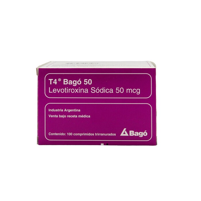 T4 BAGO 50 MCG. CJ X 100 COMP. única