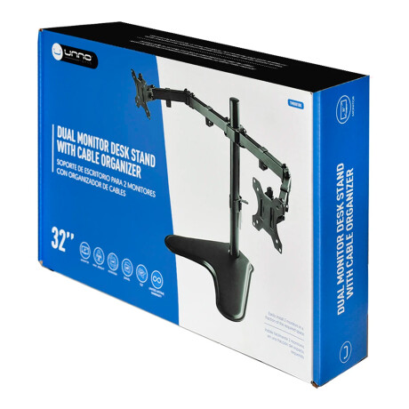 Soporte Para 2 Monitores Unno 12" A 32" 001