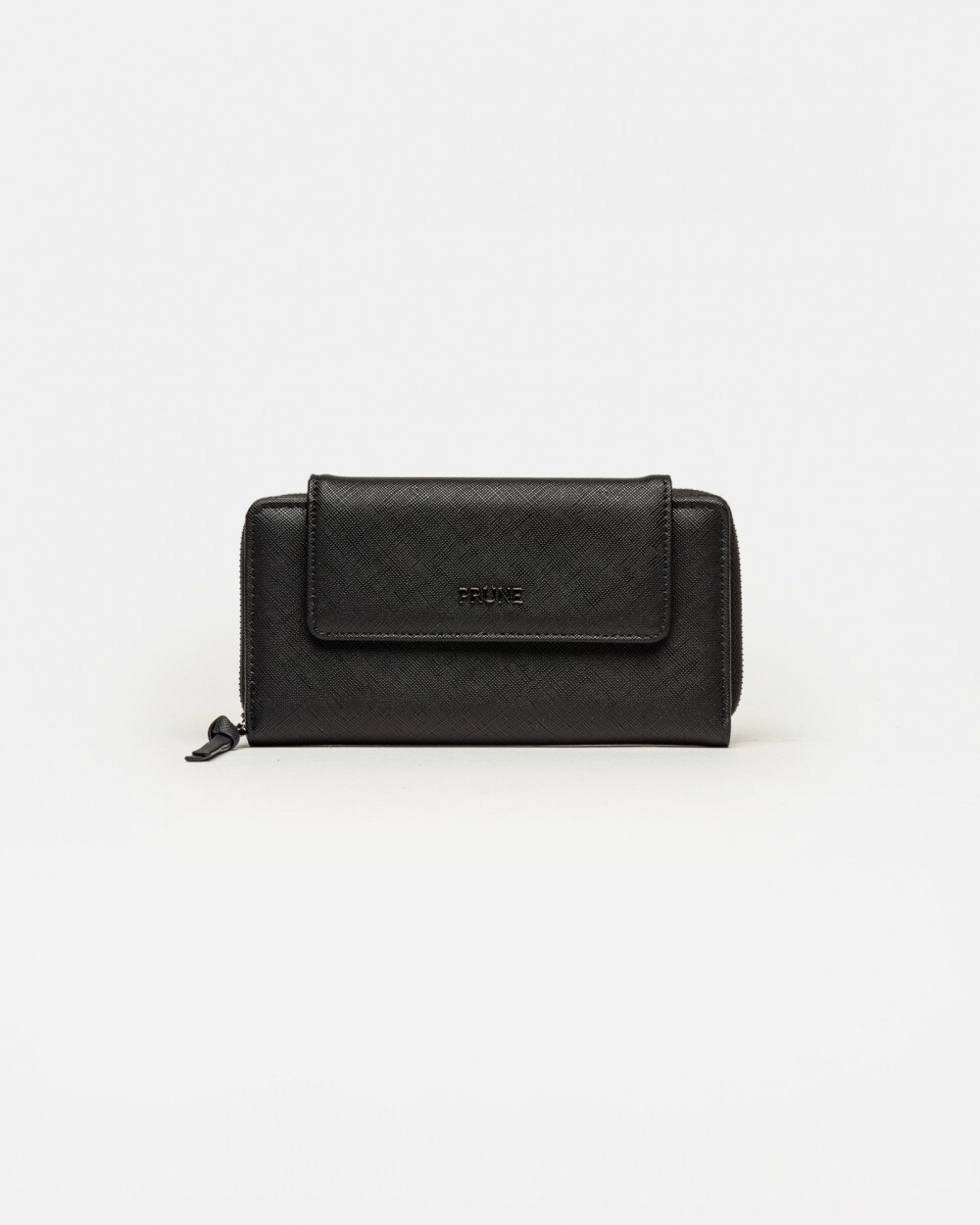 Billetera Hadley en efecto cuero Negro