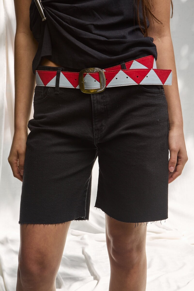 Ajedrez Belt - Rojo / Celeste 