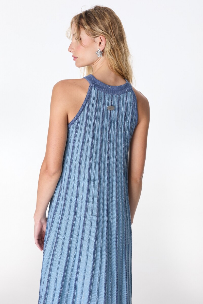 Vestido Ecos Celeste