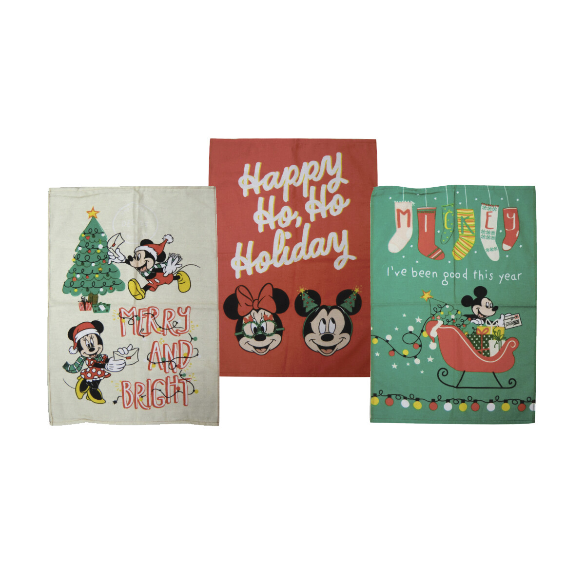 Repasador Tecilar Surtido Mickey & Minnie - Navidad 