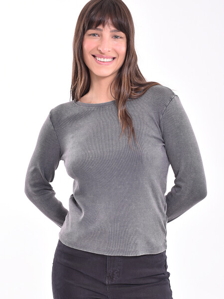 REMERA PARADISE GRIS OSCURO