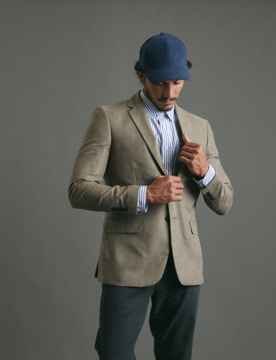 110600 SACO HARRINGTON LABEL Kaki