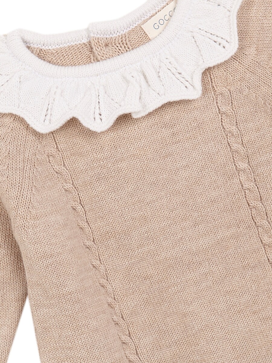 Pelele Con Ochos Y Cuello Tostado Melange