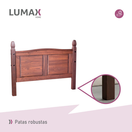 Respaldo Cabecera Lumax 2 plazas Madera Maciza Respaldo Cabecera Lumax 2 plazas Madera Maciza