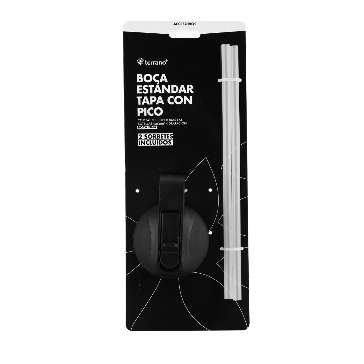 Repuesto Tapa c/Pico Para Botella 350ML - Negro 