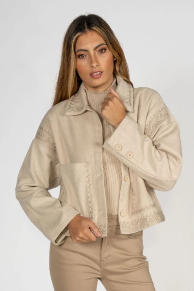 Sobrecamisa Linen Beige
